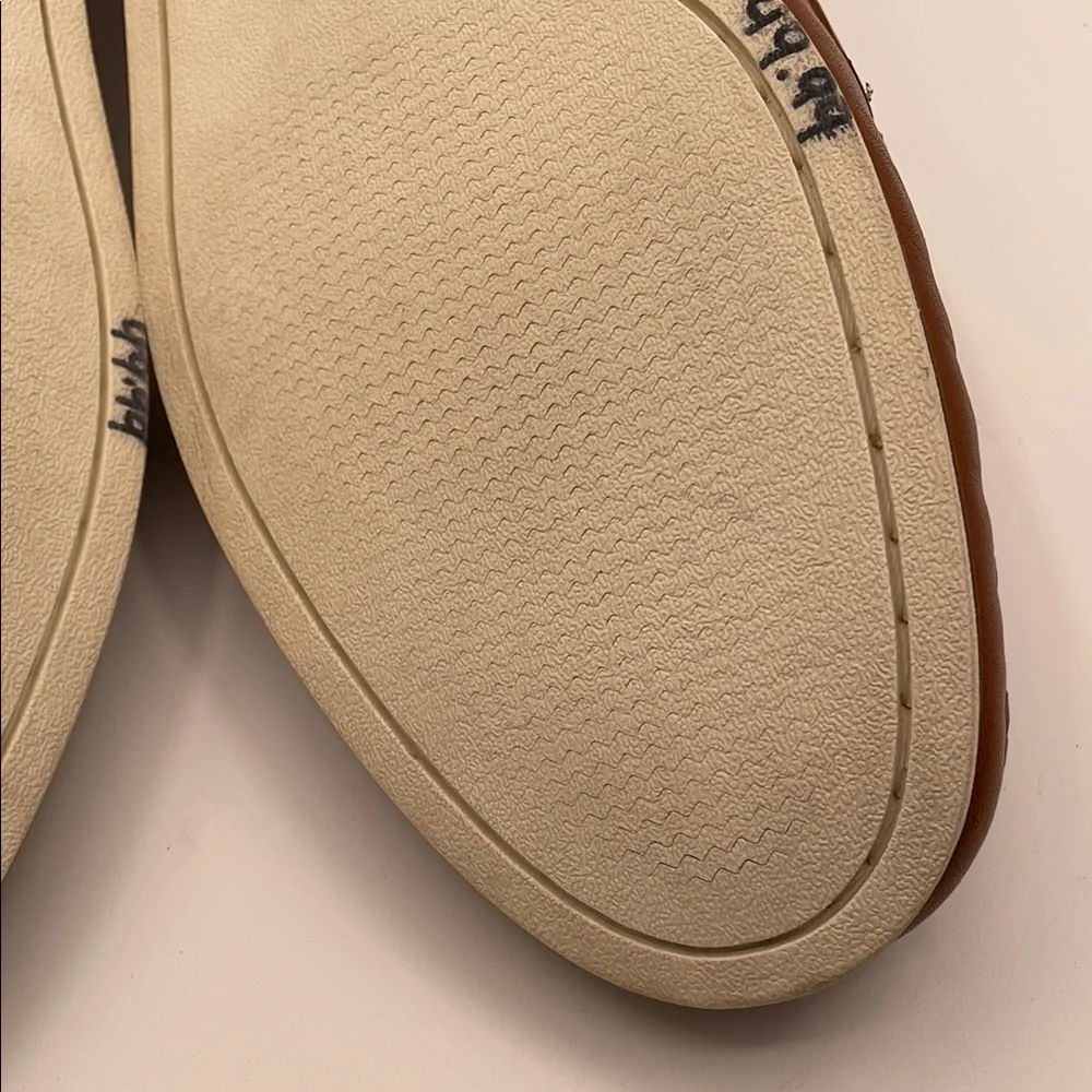 Section X Brown Leather Boat Shoes Classic Moccasin Tie Style Size 13